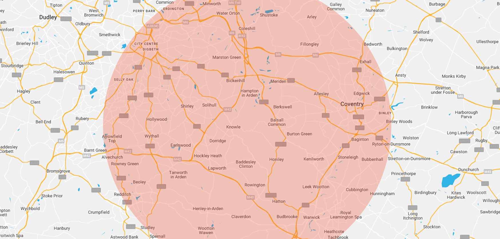 Map coverage area